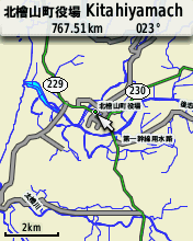 etrex30�C�O�łł��ǂ�܂��Ղ���̃T���v���n�}��\�������Ƃ���